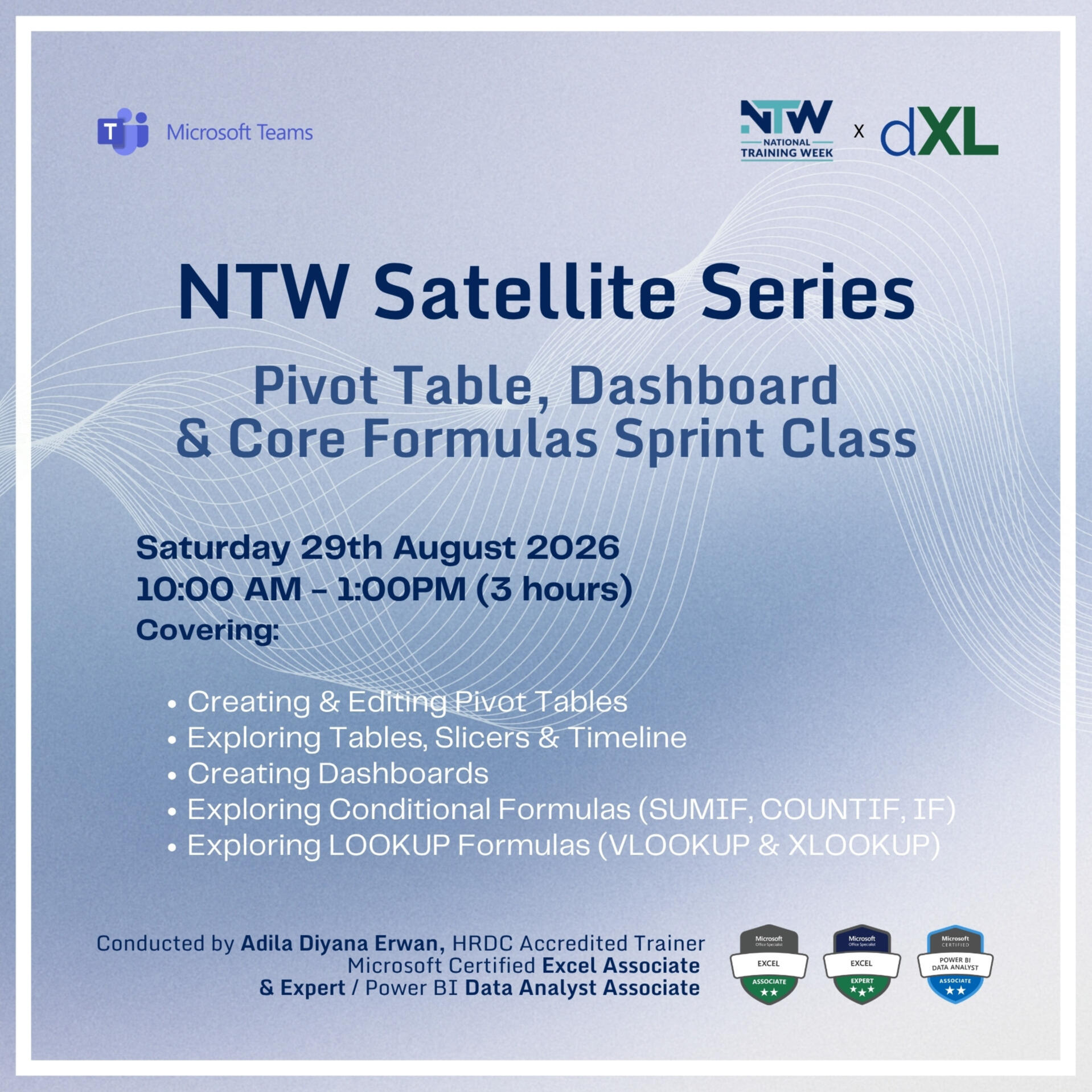 NTW Satellite Series - August